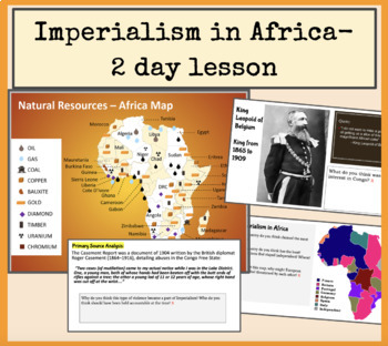Preview of Imperialism in Africa- 2 day lesson