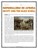 Imperialism in Africa - Egypt and the Suez Canal - Reading