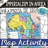 Imperialism in Africa Map Activity Lesson for World Histor
