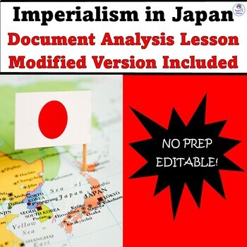 Preview of Imperialism in Japan Causes of Meiji Restoration Doc. Analysis, Modified Version