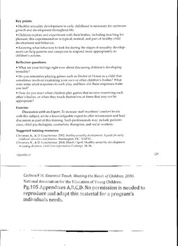 Preview of Implementing a Healthy & Appropriate Touch Component in Early Education Prgms. 2