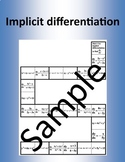Implicit differentiation - Math Puzzle