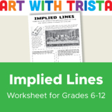 Implied Lines Art Worksheet