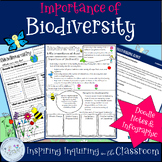 Environmental Science: Biodiversity Doodle Note & Infograp