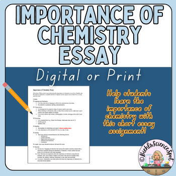 essay about importance of chemistry