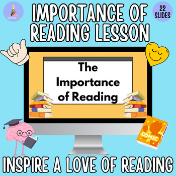 Preview of Importance of Reading Lesson + Book Review Template for Middle School- Editable