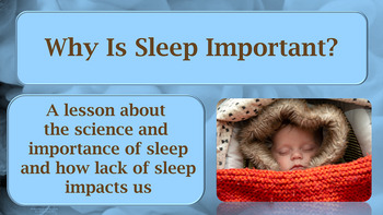 Preview of Importance of Sleep to Success Health Social-emotional Learning SEL Lesson 6 vid