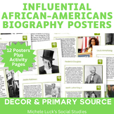 Important African Americans Biography Centers Activity - Black History Month