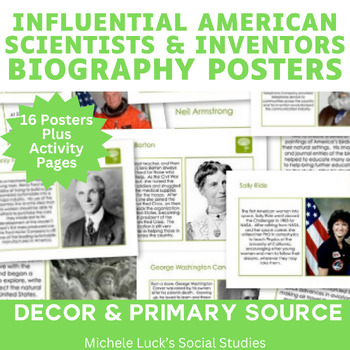 Preview of Important American Scientists & Inventors Biography Centers Project Activity