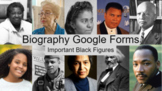 Important Black Figures Biographies: 1 of 10 Google Forms 