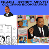 Important Figures In Black History Month Coloring Bookmark