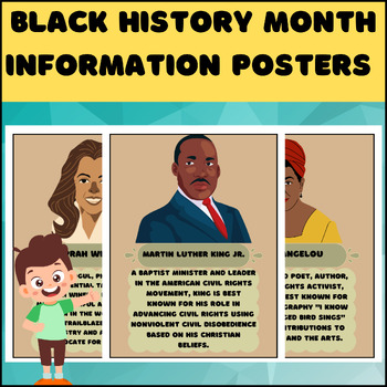 Preview of Important Figures In Black History Month Posters | Information Posters