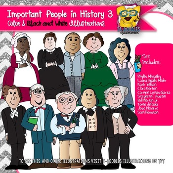 Preview of Important Historical People 3 Commercial Use Clipart