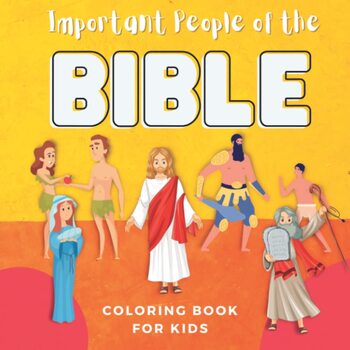 Preview of Important People of the Bible: Coloring Book for Kids