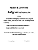 Important Quotes & Discussion Questions for Antigone by Sophocles
