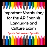 Important Vocabulary for the AP Spanish Language and Cultu