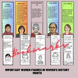 Important women figures in Women's History Month   Bookmarks