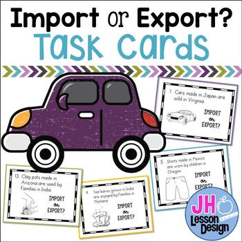 Preview of Imports and Exports Task Cards
