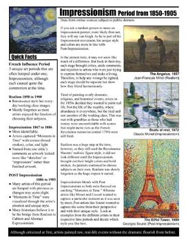 Preview of Impressionism and French Influence