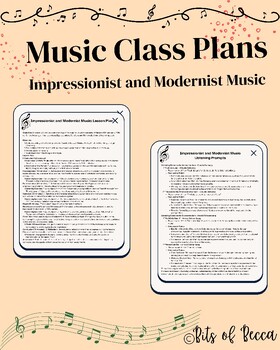 Preview of Impressionist and Modernist Music History: Lesson Plan