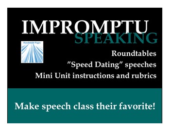 Preview of Impromptu Speaking Activities