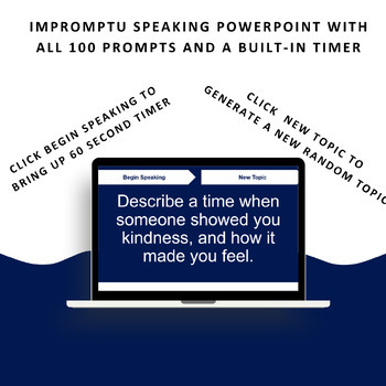 Preview of Impromptu Speaking Bundle