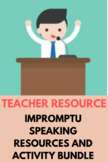 Impromptu Speech Bundle of Resources