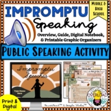 How to give an IMPROMPTU Speech Public Speaking Activity |