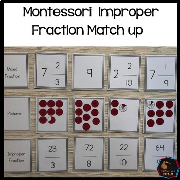 Preview of Improper Fraction match up