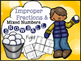 Improper Fractions and Mixed Numbers "Fraction Game"