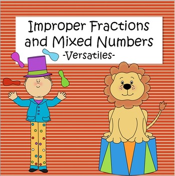 Preview of Improper Fractions and Mixed Numbers - Versatiles