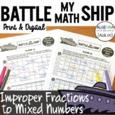 Converting Improper Fractions to Mixed Numbers Practice Ac