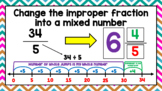 Improper Fractions to Mixed Numbers Google Slides *DISTANC