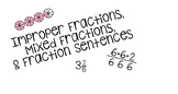 Improper and Mixed Fractions Task Cards and Review