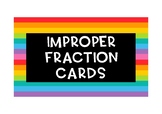#AUSBTS19 Improper fraction flash cards {60 cards}
