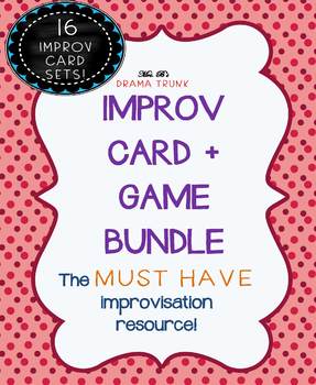Preview of IMPROV GAMES with IMPROV PROMPT CARDS BUNDLE (16 sets! Heaps of Improv Games!)