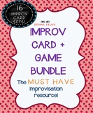 IMPROV GAMES with IMPROV PROMPT CARDS BUNDLE (16 sets! Hea