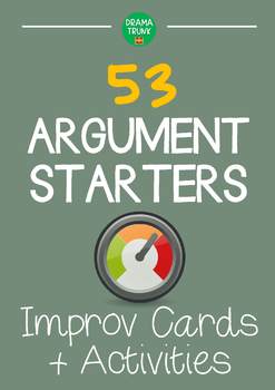 Preview of Improv Games with ARGUMENT STARTERS improvisation cards