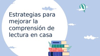 Preview of Improve Reading Comprehension at home-Parent Workshop-Spanish
