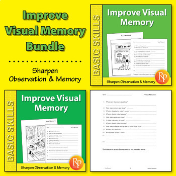 Preview of Improve Visual Memory - Fun Activities to Improve Reading and Critical Thinking
