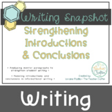 Improving Informational Writing: Introductions and Conclusions