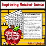 Improving Number Sense for Kindergarten or First Grade  