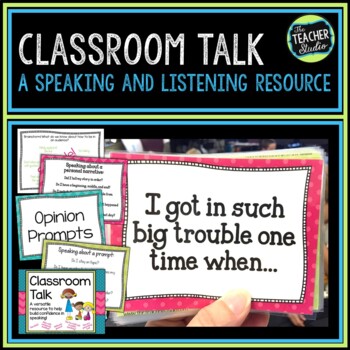Preview of Improving Speaking and Listening | Speaking Task Cards 