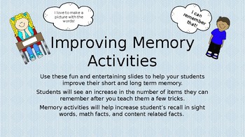 Preview of Improving Student Memory