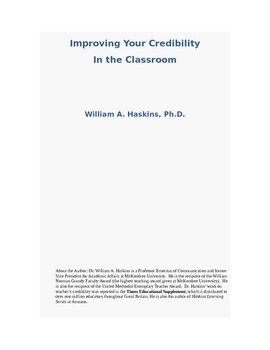 Preview of Improving Your Credibility in the Classroom Through Communication