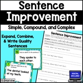 Sentence Improvement by Combining and Expanding Sentences 