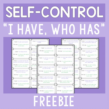 Preview of Self Control Game - "I Have, Who Has"