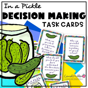 Preview of Decision Making | Social Skills Activities| Social Skills Task Cards | SEL