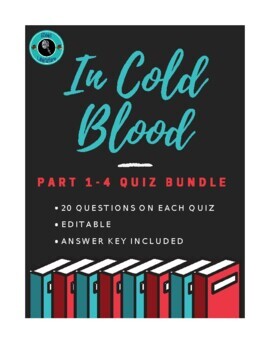 Preview of In Cold Blood Part 1-4 Quiz BUNDLE