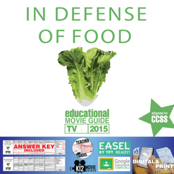 Preview of In Defense of Food Documentary Movie Guide | Worksheet | Questions (TV - 2015)